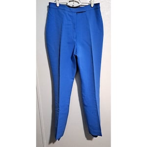 Vintage Womens Mehren of Norway Snow Pants Blue Stirrups Wool Nylon Size 30