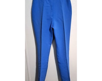 Vintage Womens Mehren of Norway Snow Pants Blue Stirrups Wool Nylon Size 30