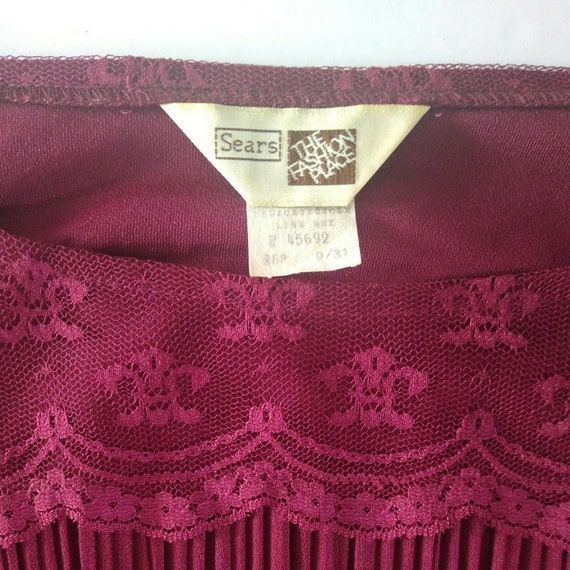 Sears top burgundy dress