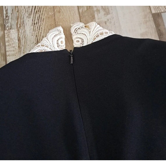 Women's Vintage Blazer Blouse Ruffled Shoulder Pa… - image 7