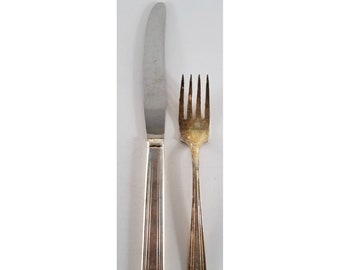 Vintage internationell silver Avon kniv och gaffel sallad dessert 1940 bestick