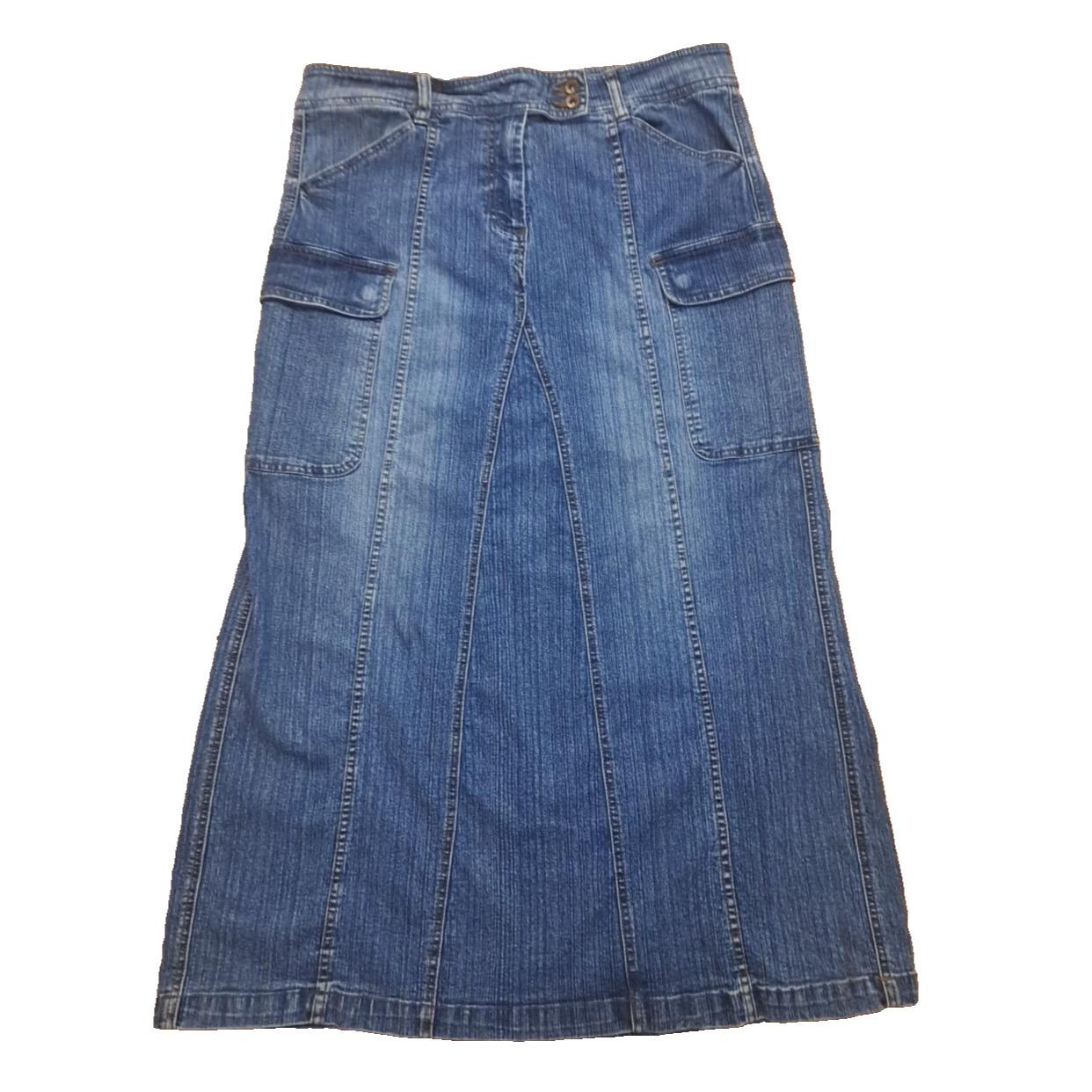 【BAON】Dicto String Pocket Long Denim Skirt BAON】Dicto String Pocket Long Denim Skirt (BAON/スカート