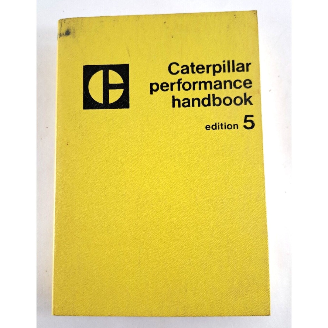 CAT Caterpillar Performance Handbook Edition 5 1975 Yellow Etsy
