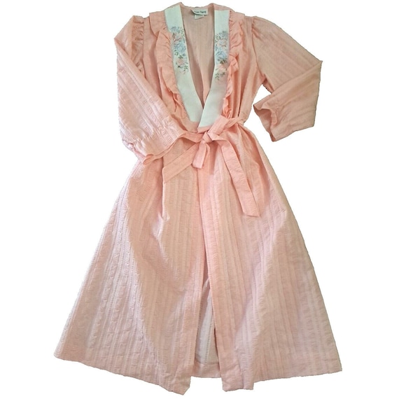 Pink Robe Frilly vintage 80s frilly pink - Gem