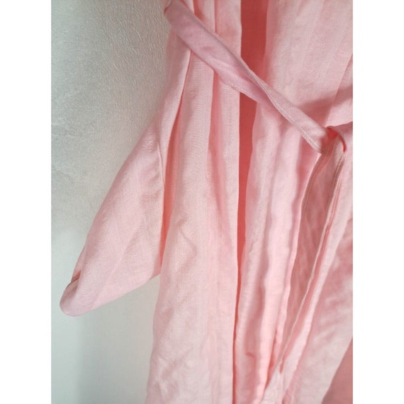 Women's Vintage Katz Robe Housecoat Pink Embroide… - image 4