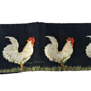 Vera Bradley Chanticleer Liner Cloth Strip Chicken Egg 1998 Basket Bag image 5