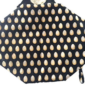 Vera Bradley Chanticleer Liner Cloth Strip Chicken Egg 1998 Basket Bag image 8