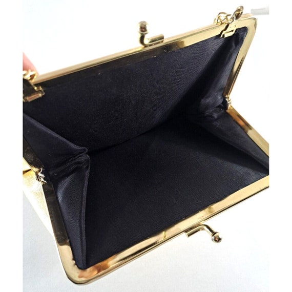 Vintage Handbag Clutch Wristlet Rhinestone Kiss C… - image 5