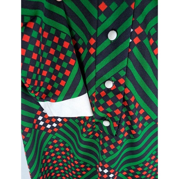 Womens Vintage Dress Maxi Polyester Christmas 196… - image 3
