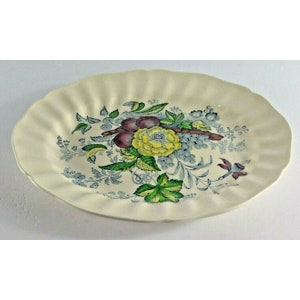 Royal Doulton The Kirkwood Scalloped Serving Tray Platter Multicolor D5130 MCM