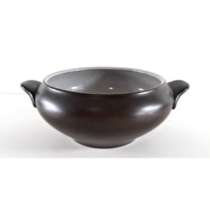 Vintage Ceramano Pottery Bowl Ceramic West Germany Mid Century MCM Brown