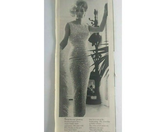 Stella Stevens Aktorka Magazyn Życie Zdjęcie Wydruk Wycinek Seksowna Sukienka