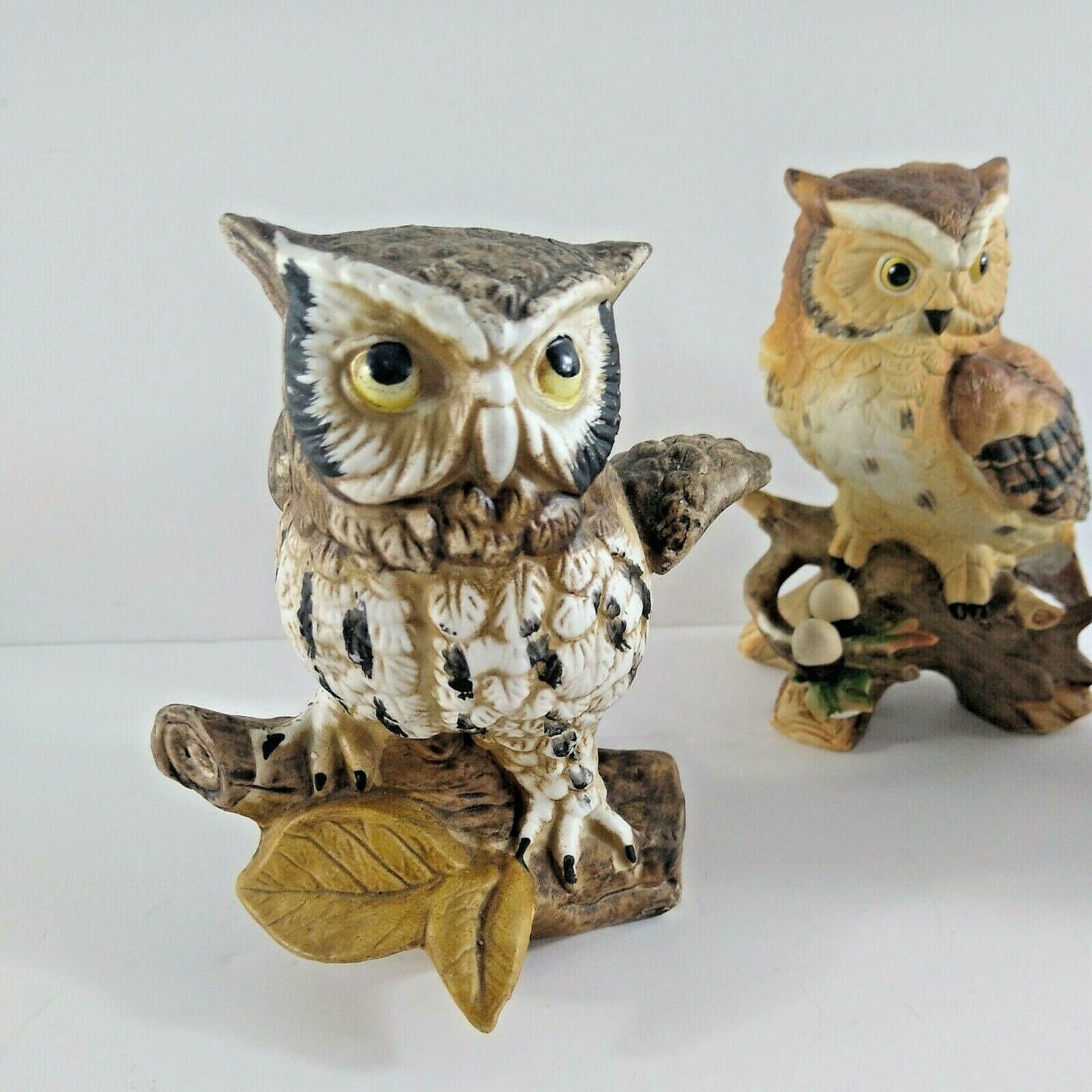 small ceramic owl figurines