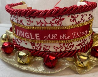 Collar Jingle All The Way Designer Dog Collar