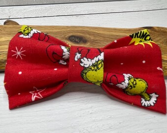Bow Grinch Bow Tie for Collar