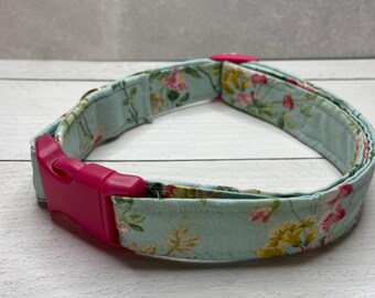 Collar Floral Covered Designer Dog Collar