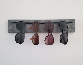 Pewter Finish Sunglass Rack: Holds 7 Glasses