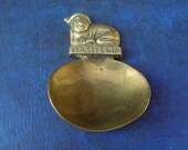 CHESTER IMP Brass Tea Caddy Spoon Vintage Made in England vgc