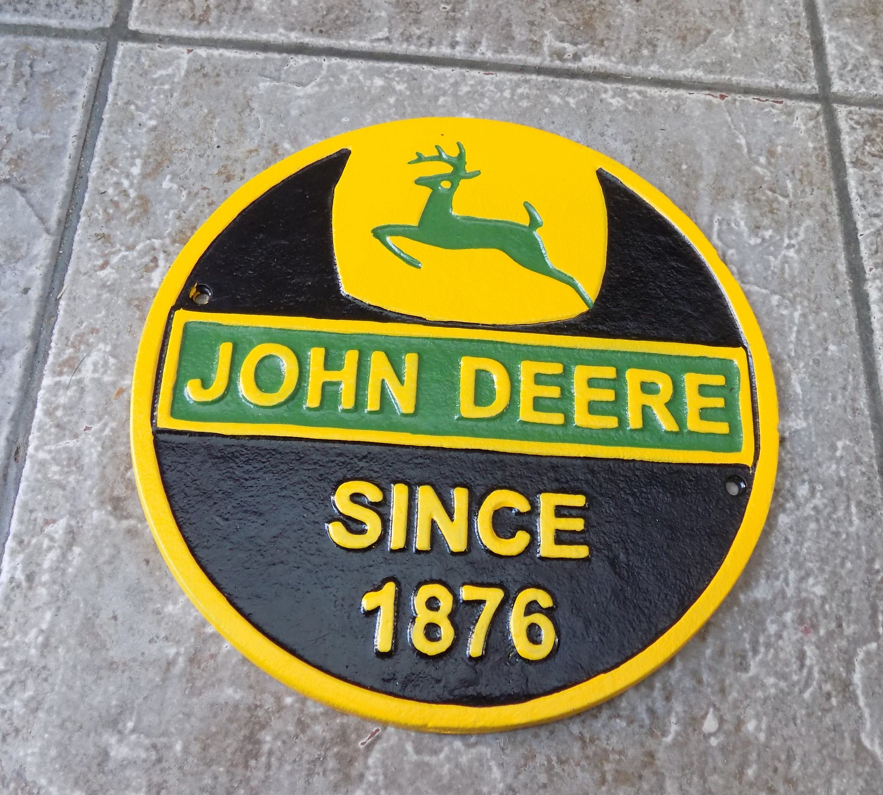 Superb Heavy Cast Iron JOHN DEERE SINCE 1876 Etsy UK