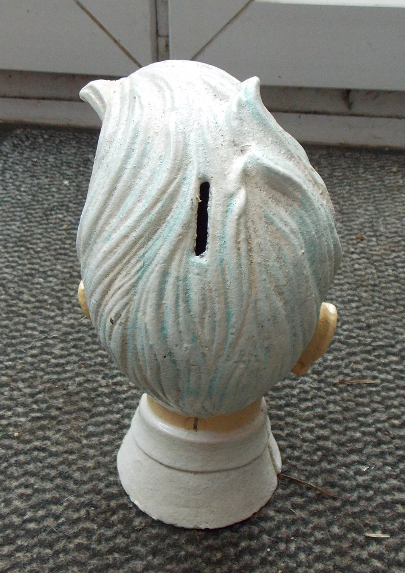 Superb Hand painted Cast Iron Coca Cola SPRITE BOY Money Box