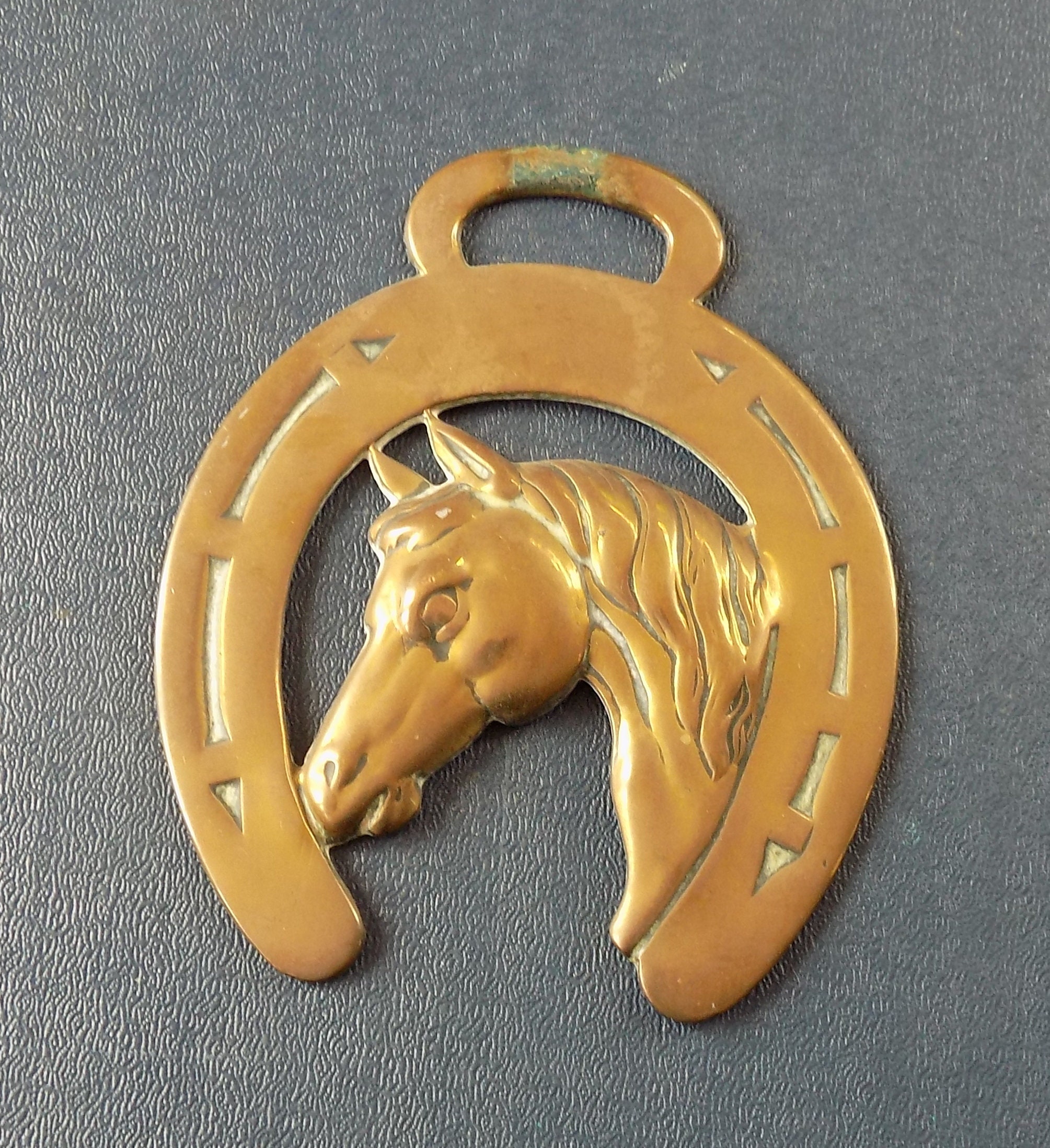 Brass Horse Medallion 