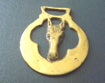 Vintage HORSE BRASS Horses Head Style Design Made in England