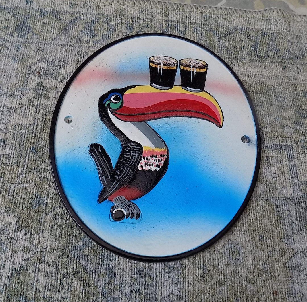 Plaque Métal Guinness Vintage Lovely Day For A Guinness Toucan Weathervane Poster John Gilroy - .d Plaque Murale Guinness