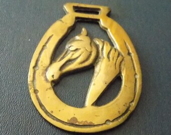 Vintage HORSE BRASS Horses Head Design Made in England