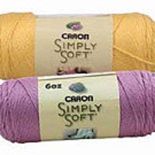 Yarn - Caron Simply Soft - Blackberry, Pagoda, Blue Mint or Autumn Maize