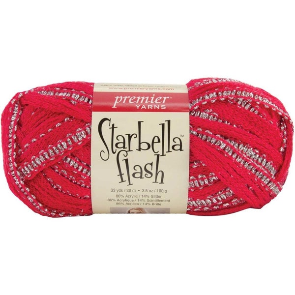 25 PERCENT OFF SALE    Yarn - Premier Starbella Flash - Pink Topaz or Inlay