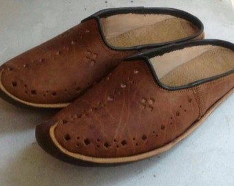 Chaussure médiévale ottomane turque yéménite, sandale en cuir faite à la main vêtements historiques, chaussures médiévales