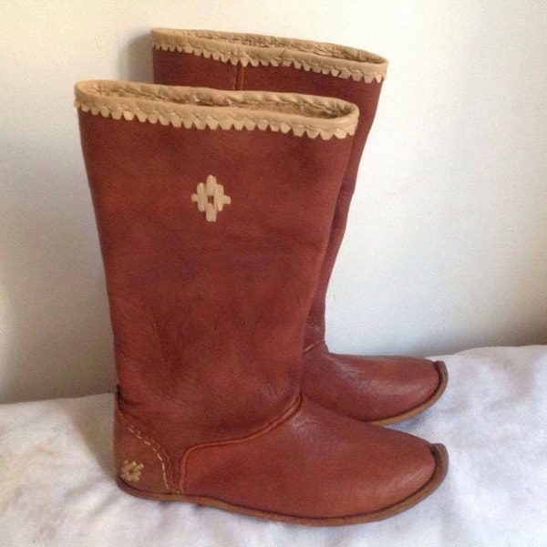 Medieval Period Ottamon-Turkish Handmade Leather Boots,Unisex Adult Shoes-Boots-Sandal,Mid Century Boots, Handmade Leather Boot