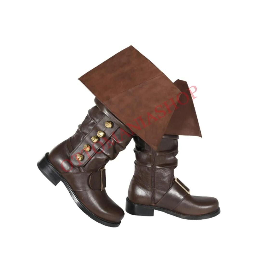 Weihnachtsmann-Stiefel Mit Fellkante – Bequem, Warm & Perfekt Für Nikolaus-Kostüme – In Rot & Schwarz
