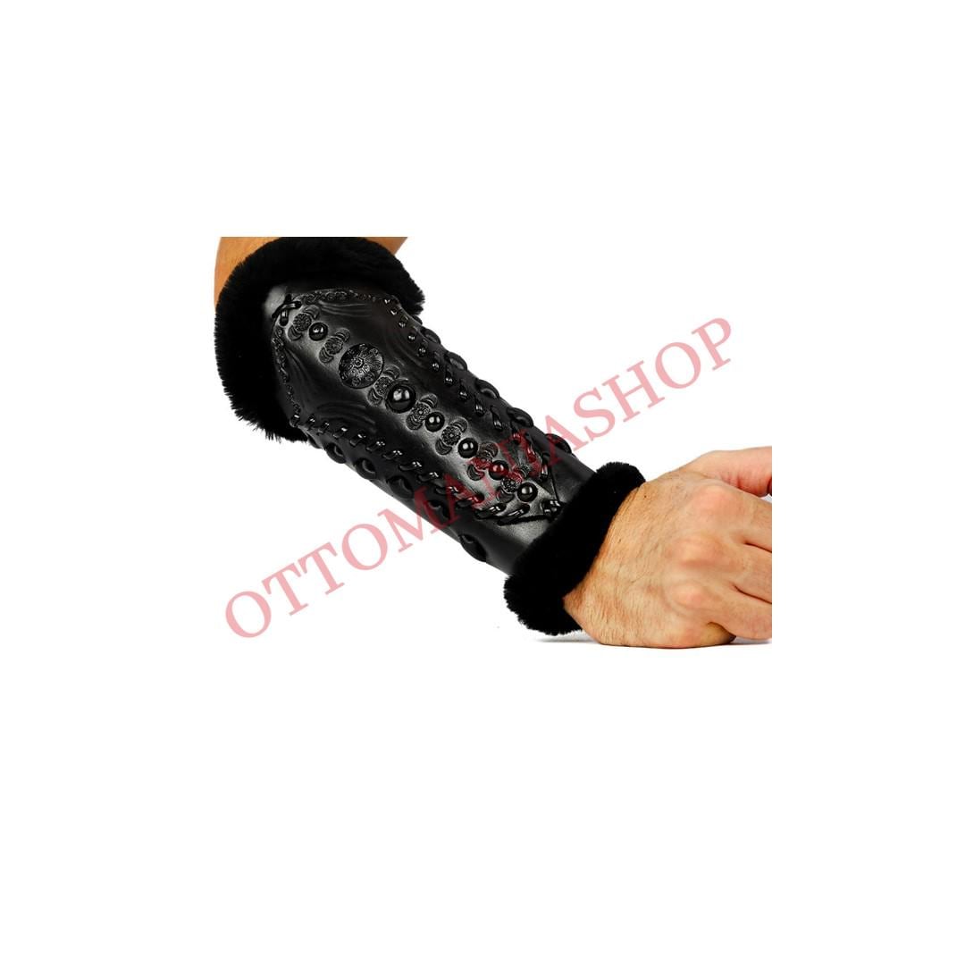 Handmade Leather Arm Guards Medieval Guards,Archers Armor,Archery Bracers,Adjustable,Arm Guards,Leather Arm Guard,Arm Bracers