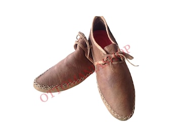 Medieval Period Historical Turkısh Leather Shoes,Medieval Leather Boots, Historical Leather Shoes,Adult Sandals,Unisex Shoes
