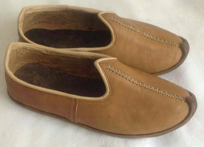Handmade Shoes Mediaval Period Ottoman Turkish Yemeni Leather Etsy