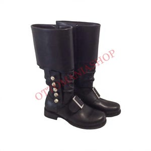 Handmade Santa Claus Boot,Leather Boots,Santa Suit,Chrismas Costume,Santa Boots, Leather Handmade Boots,Leather Santa Costumes,Tall Boots