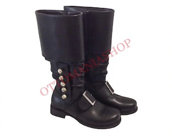 Botas De Papá Noel De Imitación Piel – Disfraz Para Hombre, Mujer Y Niño, Suela Antideslizante, Ideales Para Navidad Y Cosplay