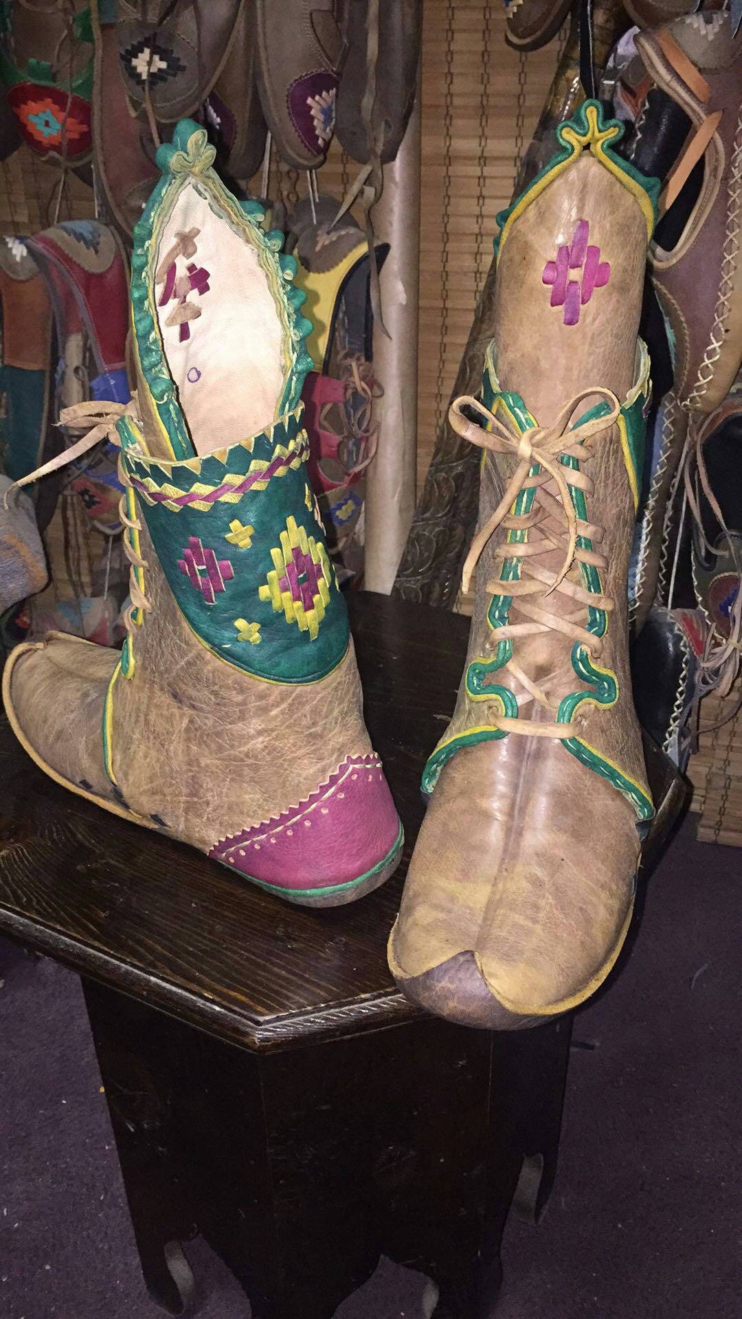 Medieval Period Historical Turkısh Leather Shoe Elven Boot - Etsy