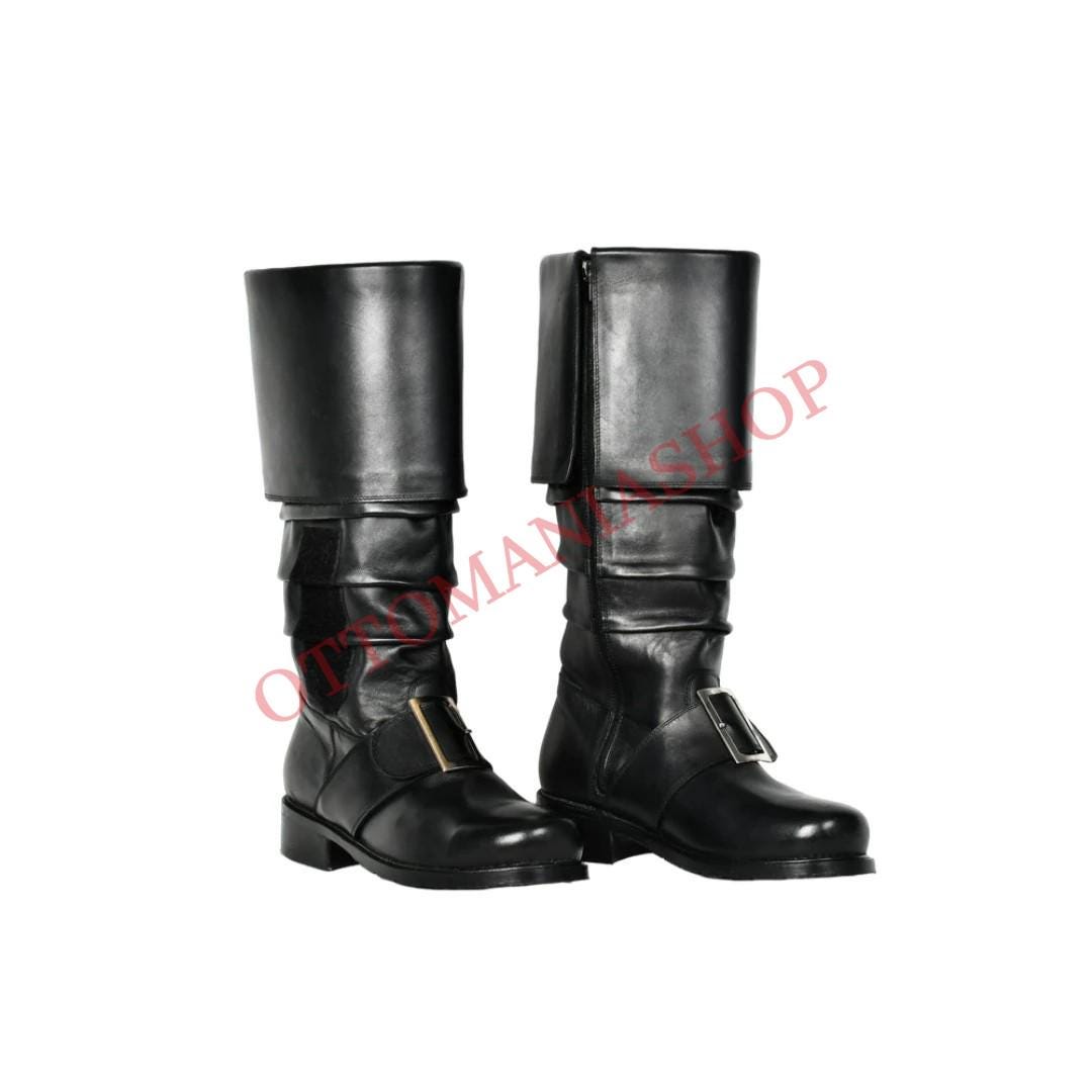 Handmade Santa Claus Boot,nubuck Leather Boots,santa Suit,chrismas