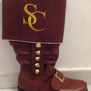 Handmade Santa Claus Boot,Nubuck Leather Boot,Santa Suit,Chrismas Costume,Santa Boots, Leather Mid Calf Boots,Leather Custom Made Boot,Boot