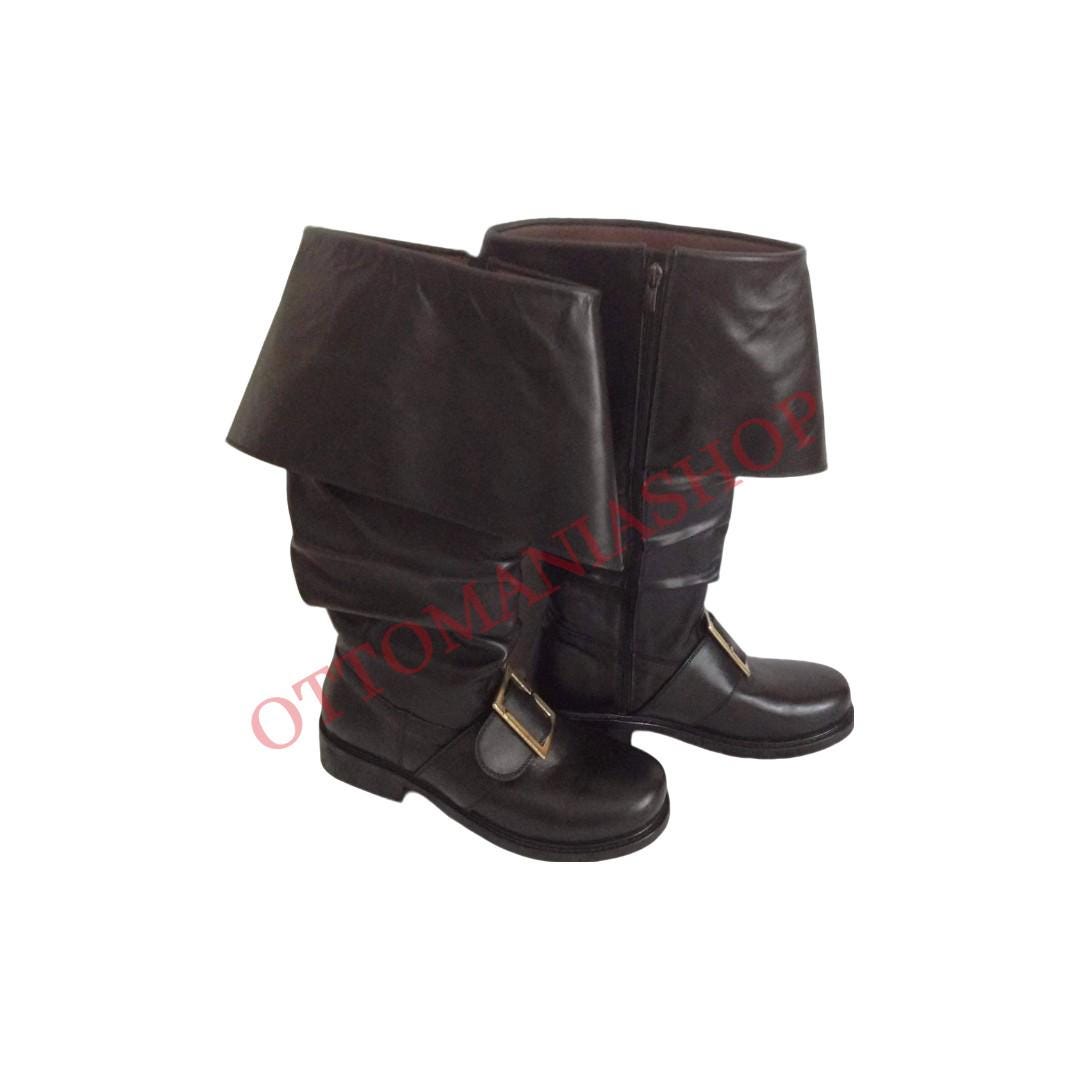 Weihnachtsmann-Stiefel Mit Fellkante – Bequem, Warm & Perfekt Für Nikolaus-Kostüme – In Rot & Schwarz