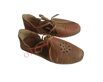 Handmade Leather Sandal,Ottoman Turkısh Leather Handmade Custom Fit Sandal, Unisex Adult Medieval Period  Sandals  Shoes