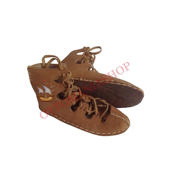 Calzado Imperio Romano Sandalia De Gladiador Hecha A Mano, Bota De - Main Image