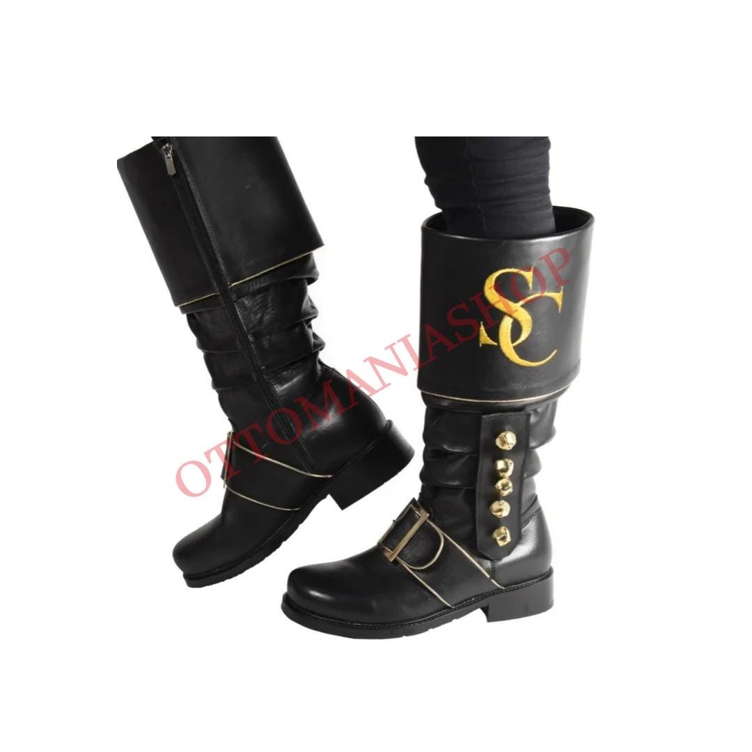 Handmade Leather Santa Boots, Custom Christmas Costume - Etsy