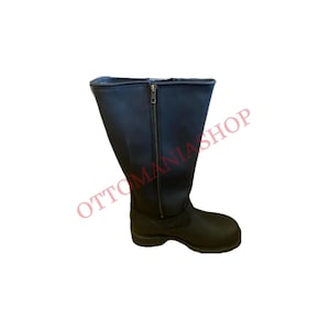 Handmade Santa Claus Boot,Leather Boots,Santa Suit,Chrismas Costume,Santa Boots, Leather Handmade Boots,Leather Santa Costumes,Tall Boots
