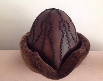 Hat,Medieval Hat,Resurrection Leather Hat,Handmade Hat,Turkish hat,Resurrection hat,KAYİ Hat,Handmade Hat,Unisex Leather Hat,