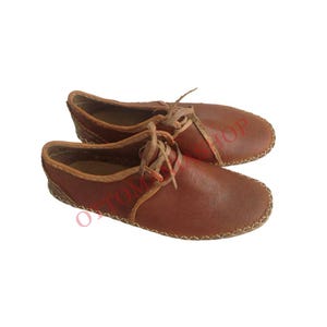 Ottoman  Handmade Mediavel Period Leather Shoes, Handmade Leather Sandals,Historical Shoes,Mid Century Handmade Leather Shoes,Earthing Shoes