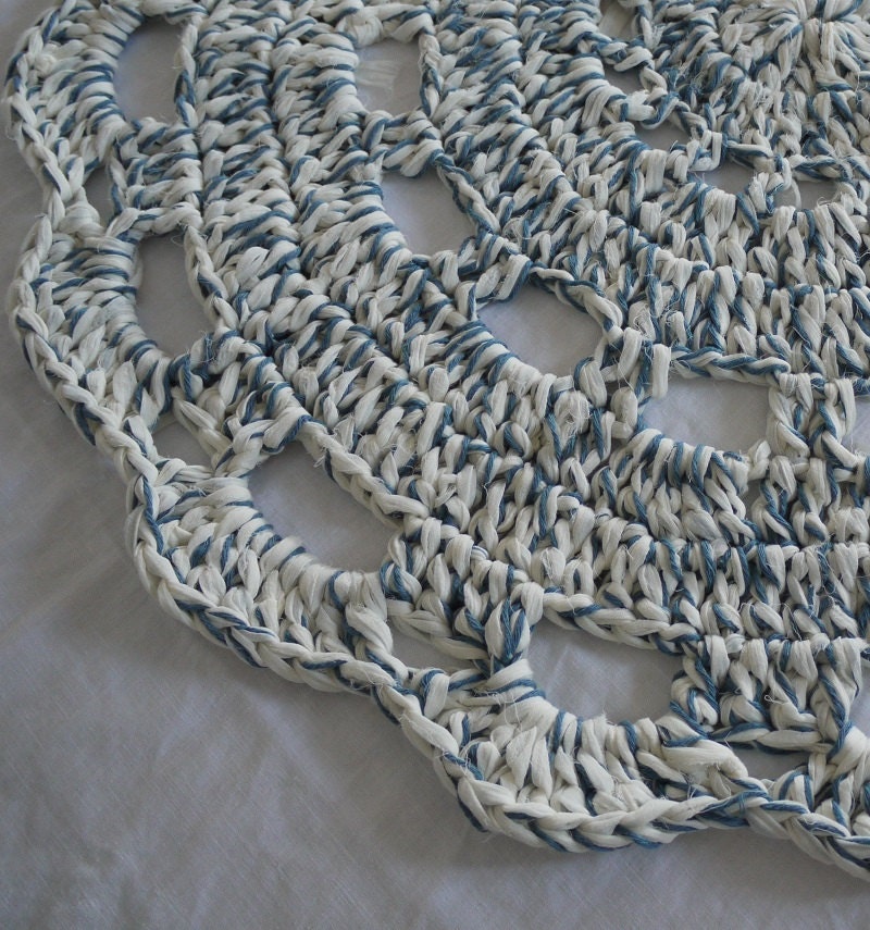 Rugvista Essential - Cotton stripe - Gris / Blanc Écru 160 x 230 cm