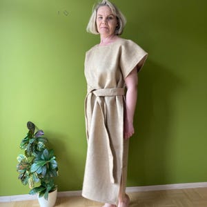 Säckvävsdräkt för bön och bot - Biblisk säckväv och askaplagg - Burlap Prayer Robe - Biblische Kleidung - Jesus Meditationsrock